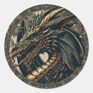 Medieval Dragon Sticker
