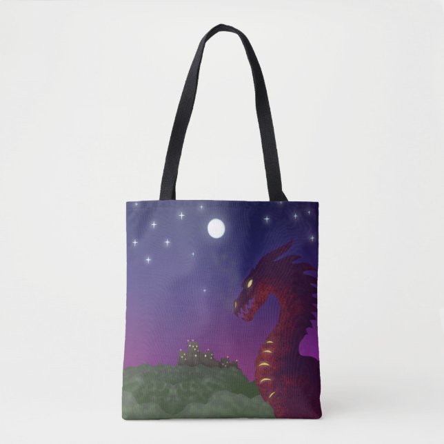 Medieval Dragon Tote Bag (Front)