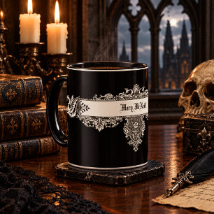 Medieval Dragons Gothic Victorian Era Personalized Mug