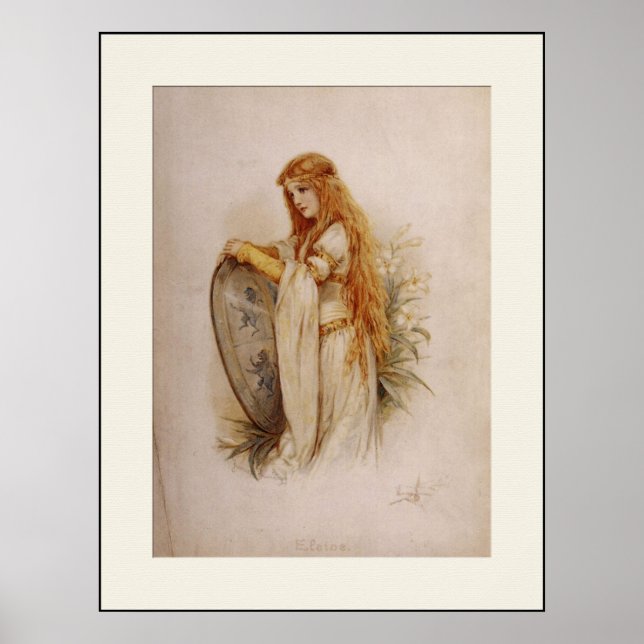 Medieval "Elaine" Print (Front)
