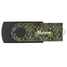 Medieval Elegant Green Personalized 