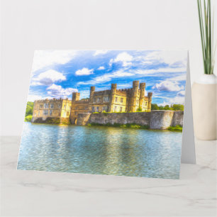 Medieval English Castle Art Card