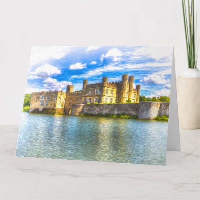Medieval English Castle Art Card (Front)