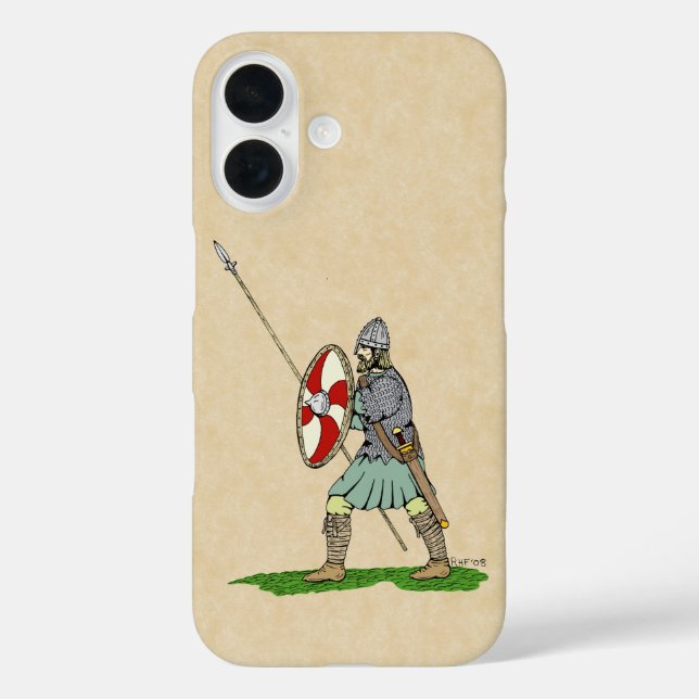 Medieval English/Saxon Warrior Case-Mate iPhone Ca Case (Back)