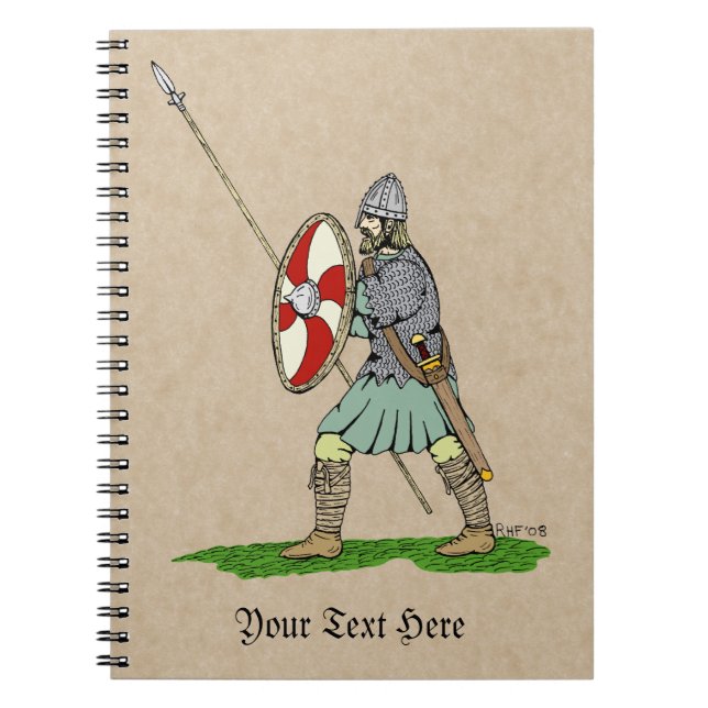 Medieval English/Saxon Warrior Notebook (Front)