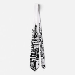 Medieval Erfurt Premium Chronicle of Thuringia Art Tie