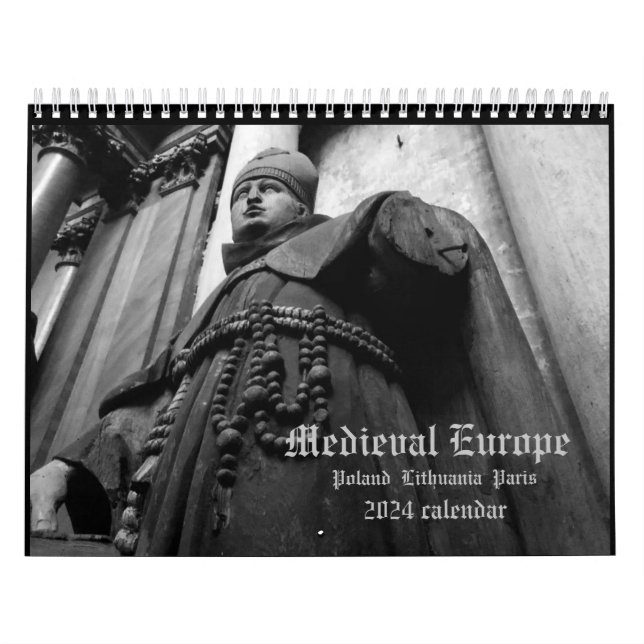 Medieval Europe 2024 Calendar Gothic MEDIUM 8.5x11 (Cover)