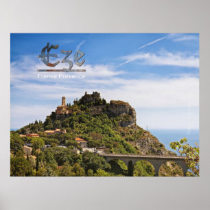 Medieval Eze citadel, Provence, France Poster