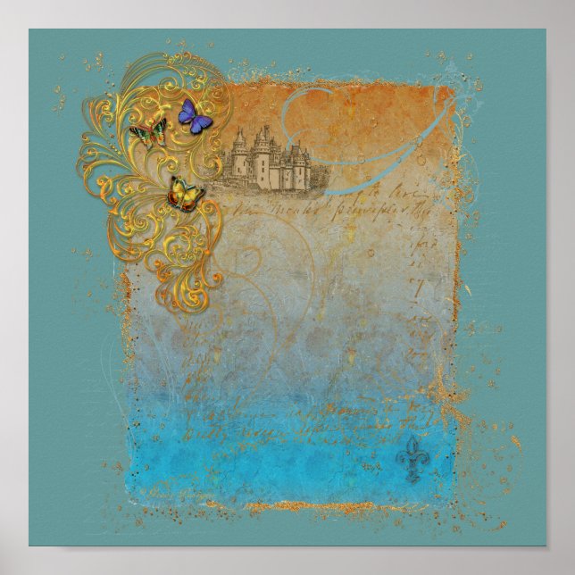 Medieval Fairy Tale Castle Poster Print (Front)