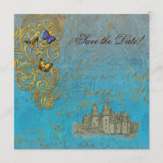 Medieval Fairy Tale Castle Save The Date