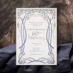 Medieval Fantasy 60th Birthday Invitation<br><div class="desc">These invitations are here on party business. The coordinating pieces of this fantasy birthday invitation suite feature graceful trees in celtic or elvish style with faux foil details and celtic text on parchment. Perfect for your high fantasy wedding or rpg gamer birthday. Order your printed invitations and party supplies or...</div>