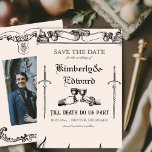 Medieval Fantasy Middle Ages Engraving  Save The Date<br><div class="desc">Medieval Fantasy Middle Ages Engraving</div>