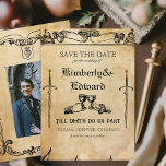 Medieval Fantasy Middle Ages Engraving  Save The Date<br><div class="desc">Medieval Fantasy Middle Ages Engraving</div>