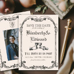 Medieval Fantasy Middle Ages Engraving  Save The Date<br><div class="desc">Medieval Fantasy Middle Ages Engraving</div>