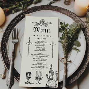 Medieval Fantasy Wedding Feast Menu