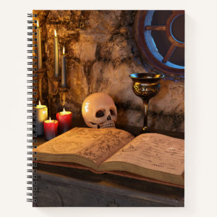 Medieval Fantasy Wizard's Study Notebook