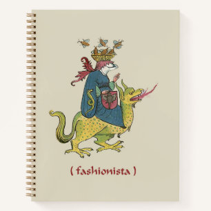 Medieval Fashionista Spiral Notebook