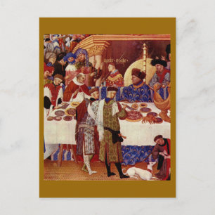 Medieval feast postcard
