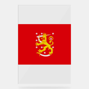 Medieval Flag of Finland Acrylic Sign
