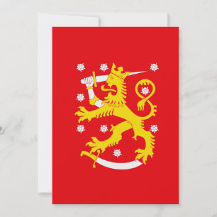 Medieval Flag of Finland Invitation