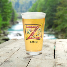 Medieval Floral Illuminated Letter Z Monogram