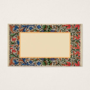 Medieval flower border mille fleurs