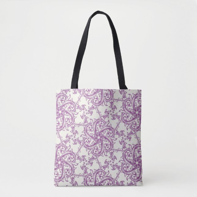 medieval flower pattern tote bag (Front)