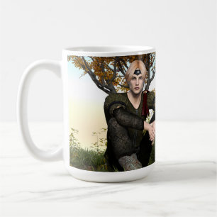 Medieval Forest Prince Fantasy Portrait Coffee Mug