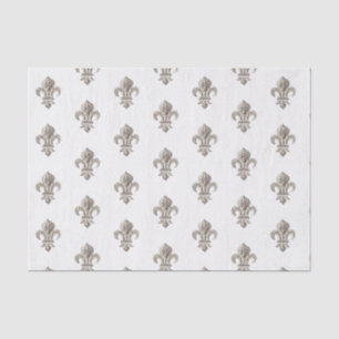 Medieval French Fleur de Lis Tissue Paper