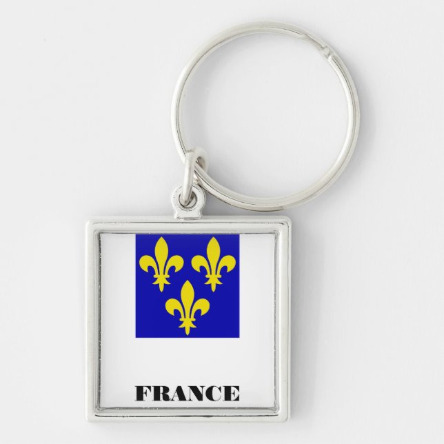 Medieval French Royal Standard Fidelity Heraldic Keychain (Front)