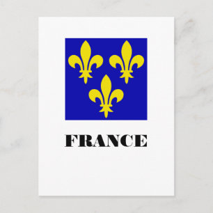 Medieval French Royal Standard Fidelity Heraldic Postcard