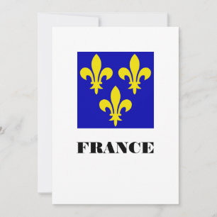 Medieval French Royal Standard Fidelity Heraldic Thank You Card