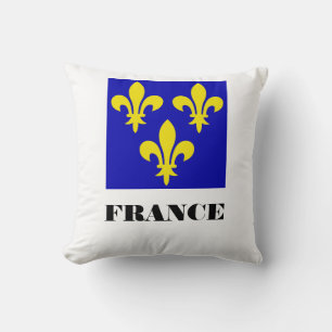 Medieval French Royal Standard Fidelity Heraldic Throw Pillow