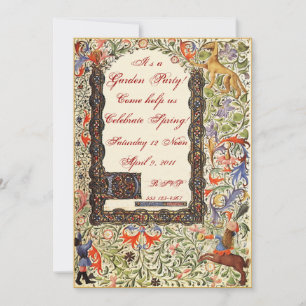 Medieval Garden Party 5X7 Invitations