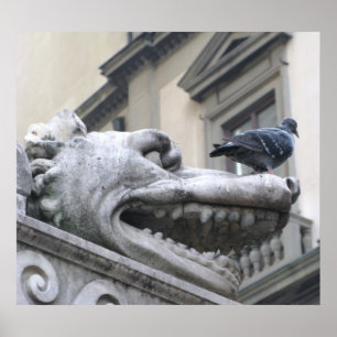 Medieval  Gargoyle Poster