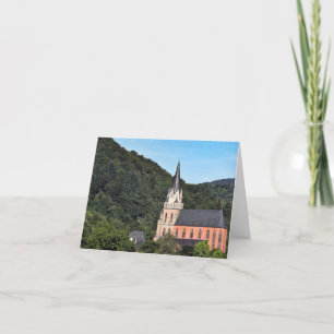 Medieval German Church in mountains Card