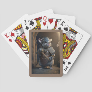 Medieval Gladiator Rat Playing Cards