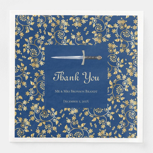 Medieval Gold Napkin (Front)