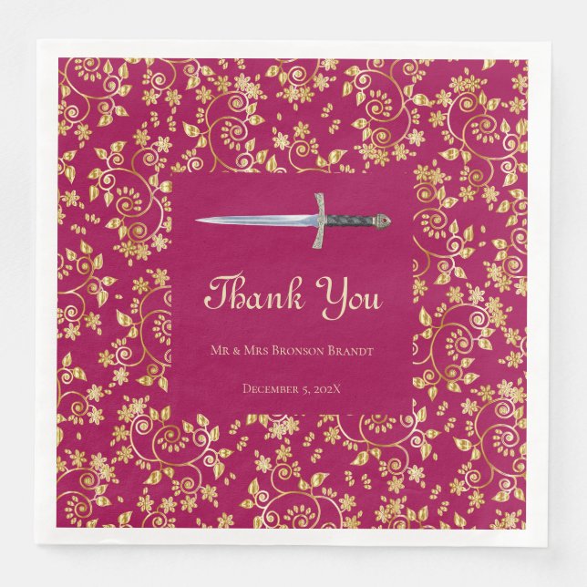 Medieval Gold Napkin (Front)