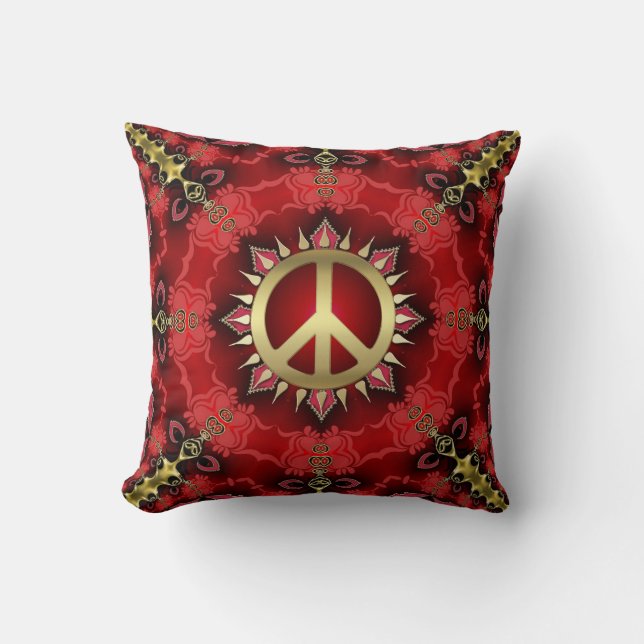 Medieval Gold Peace Power Cushion (Front)