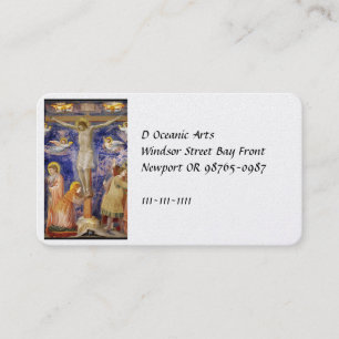 Medieval Good Friday Scene Business Card