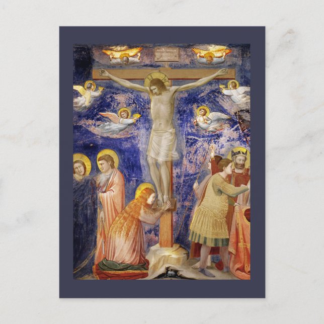 Medieval Good Friday Scene Postcard (Front)