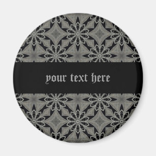 Medieval gothic flower customizable magnet