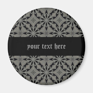 Medieval gothic flower customizable magnet