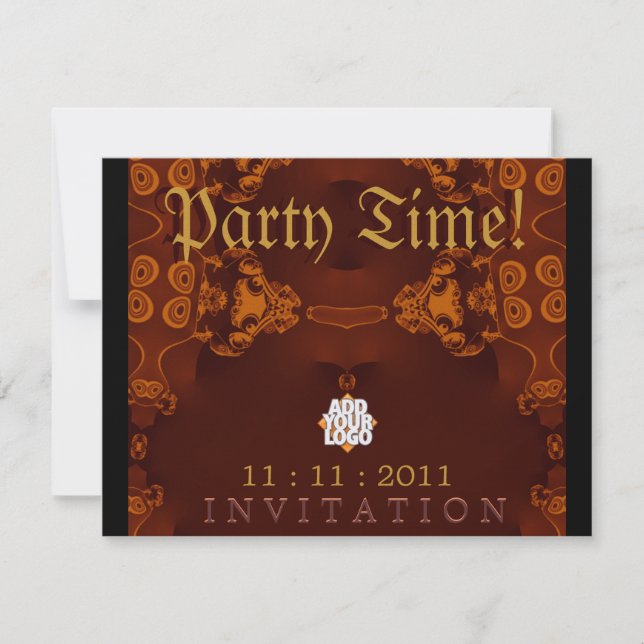 Medieval Gothic Party Invitation template (Front)