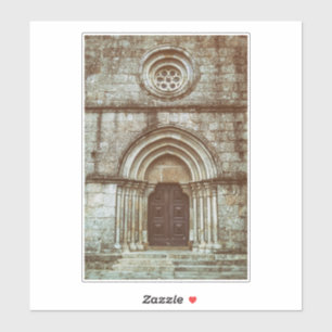 Medieval gothic portal in Santiago de Antas