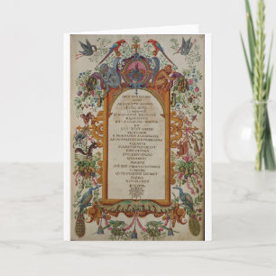 Medieval Graduation Matriculation Greeting Card
