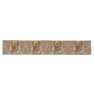 MEDIEVAL GRAPE VINEYARD HARVEST Antique Grapevine Long Table Runner