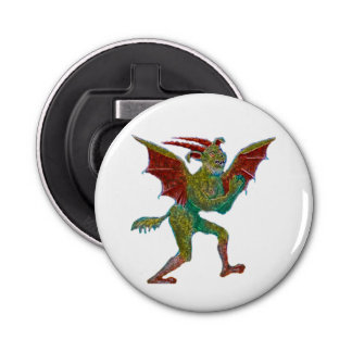 Medieval green devil  bottle opener
