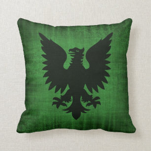 Medieval Green Velvet Cushion